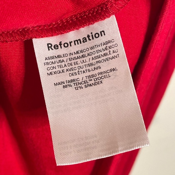 Reformation Carmina Knit Dress in Lipstick - Picture 10 of 11